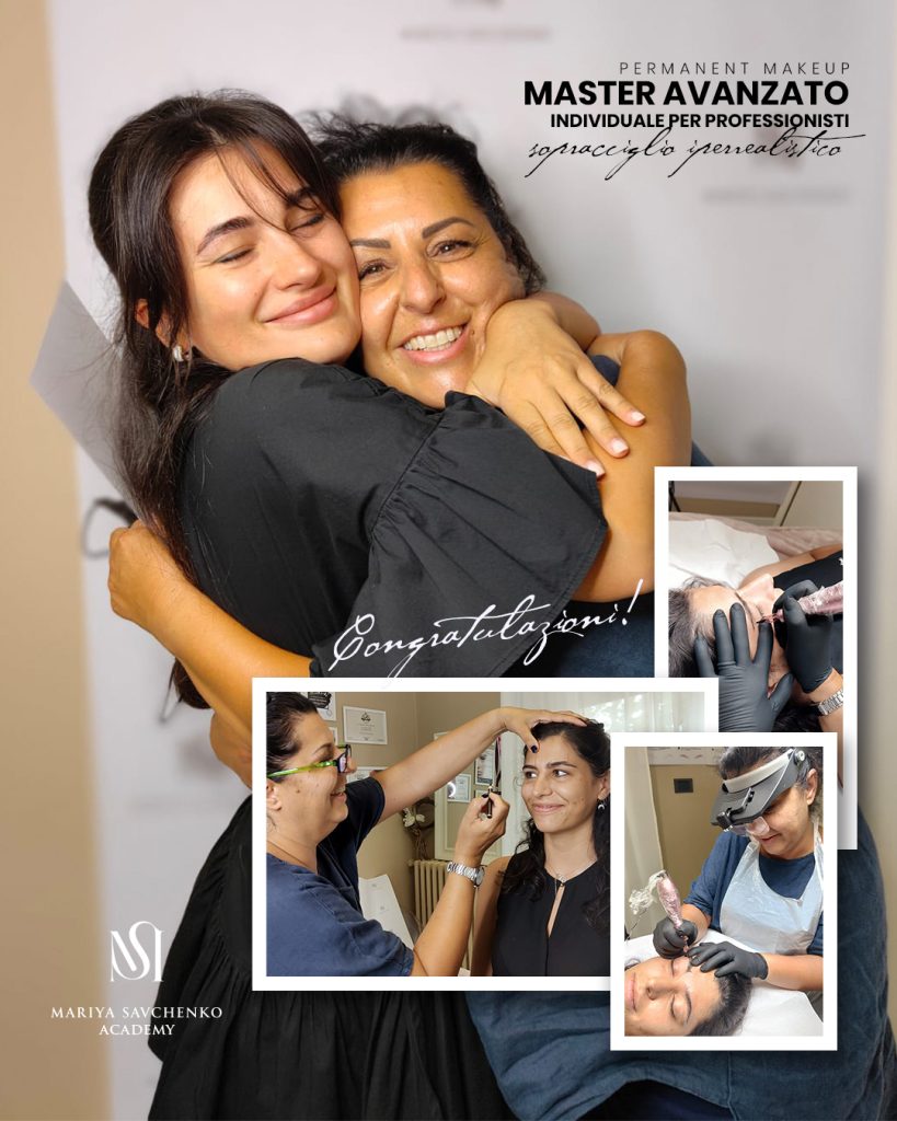Opinioni corsi microblading e trucco permanente, la consegna del diploma alla mia allieva