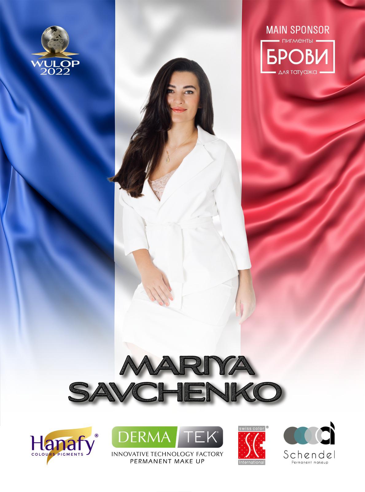 Mariya Savchenko campionessa Wulop Francia 2022 per eyeliner sfumato e sopracciglio iperrealistico